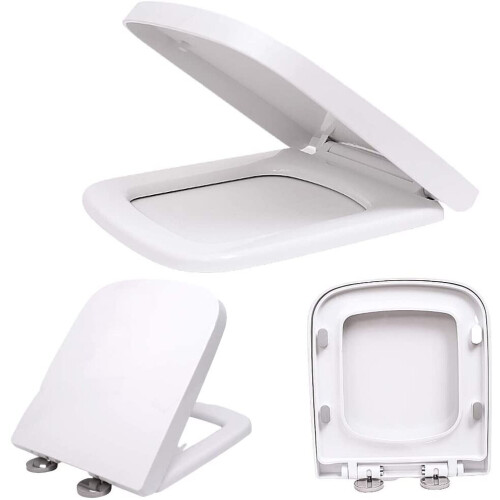(Square shape) Family Toliet Seat Soft Close with Quick Release