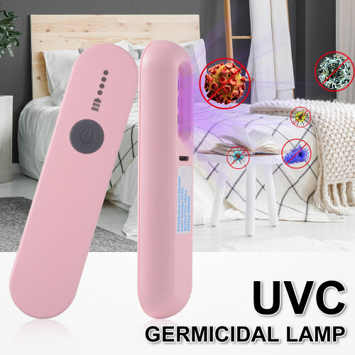 (Pink) Germicidal Portable LED UVC UV Sterilizer Lamp 1