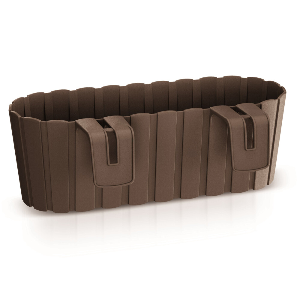 Prosperplast (, 2) Plastic Balcony Hanging Flower Plant Outdoor Pot Brown