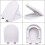 (D-shape) Family Toliet Seat Soft Close with Quick Release 6