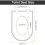 (D-shape) Family Toliet Seat Soft Close with Quick Release 2