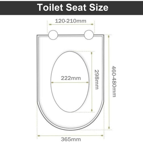 (D-shape) Family Toliet Seat Soft Close with Quick Release 1