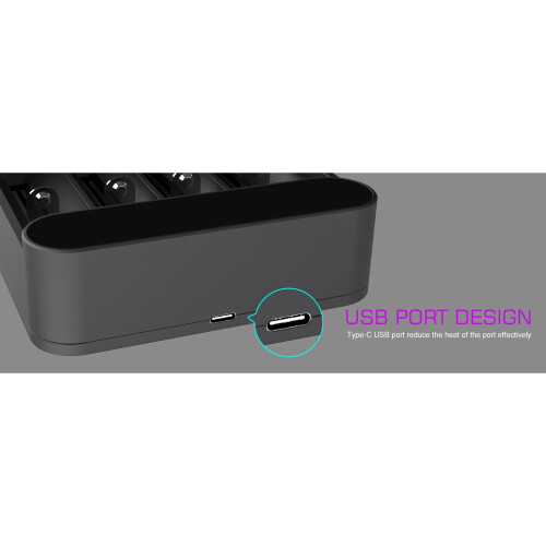 Efest SLIM K4 USB LED batterijlader 2