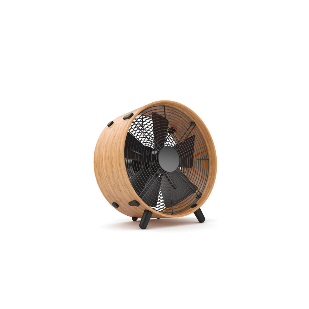 Stadler Form Fan Otto with Eco-friendly Bamboo Ring, Electric Fans with 3 Power Levels for Home and Office, 45W
