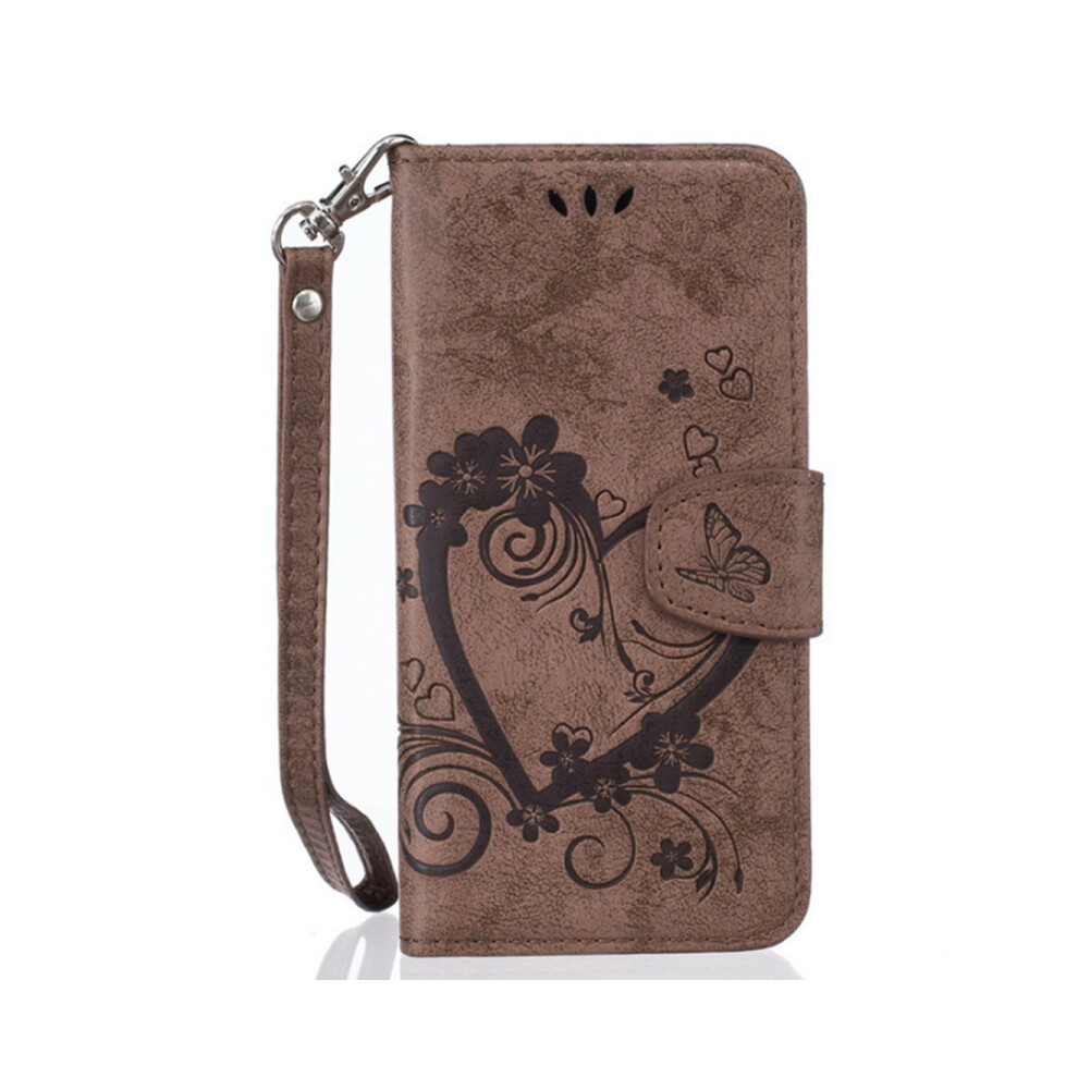 F08 All-Inclusive Leather Love Embossed Mobile Phone Holster Shatter-Resistant Shell Multi-Card Slot Wallet For Iphone 12 Mini 750910236487