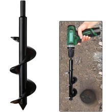 Garden Earth Auger Drill Bit Fence Borer For Garden Planting Post Hole Digger Tools