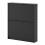 Matt Black Shoe cabinet with 2 tilting doors and 1 layer - Shoes 5