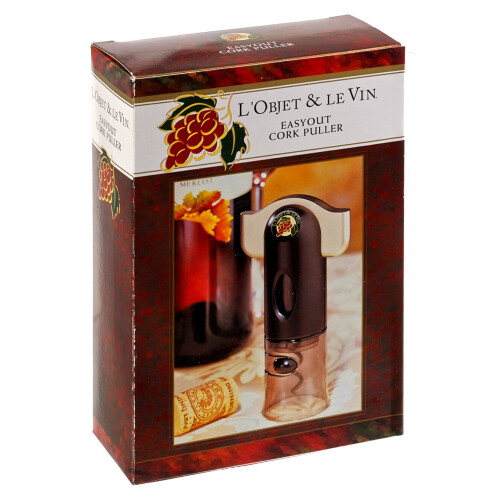 Luxury Easy Out Wine Cork Puller & Foil Cutter Bottle Uncork Corkscrew 2