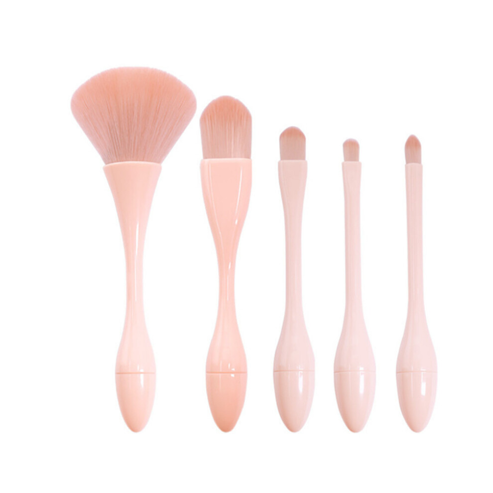 G57 5PCS Makeup Brush Set Eye Shadow Brush Fiber Foundation Brush Beauty Tool Travel Makeup Brush Blending Brushes Set