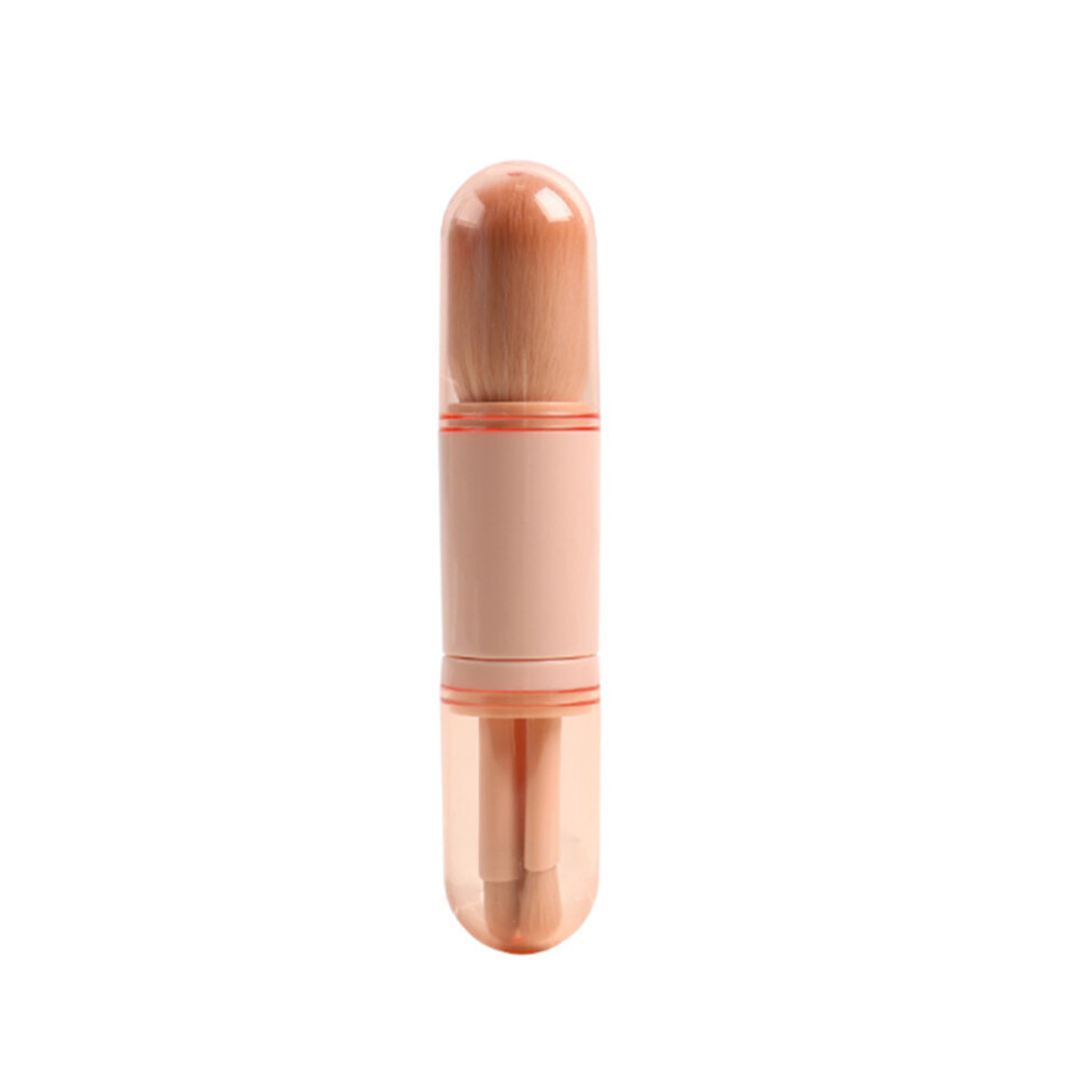 G48 4 In 1 Skin Tone Retractable Makeup Brush Portable Makeup Brush Beauty Tool Mini Eye Brush Concealer Eyebrow Eyeliner
