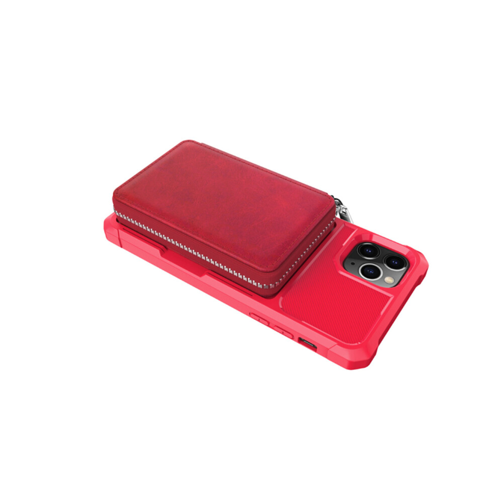 F37 Mobile Phone Holster With Zipper Back Cover Card Protective Shell Mobile Phone Anti-Drop Shell For Iphone 12/12Pro 750910237361