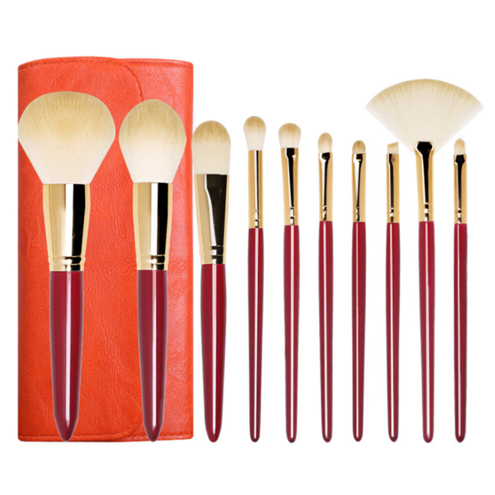 G63 10PCS Makeup Brush Set Eye Shadow Brush Fiber Foundation Brush Beauty Tool Travel Makeup Brush Blending Brushes Set