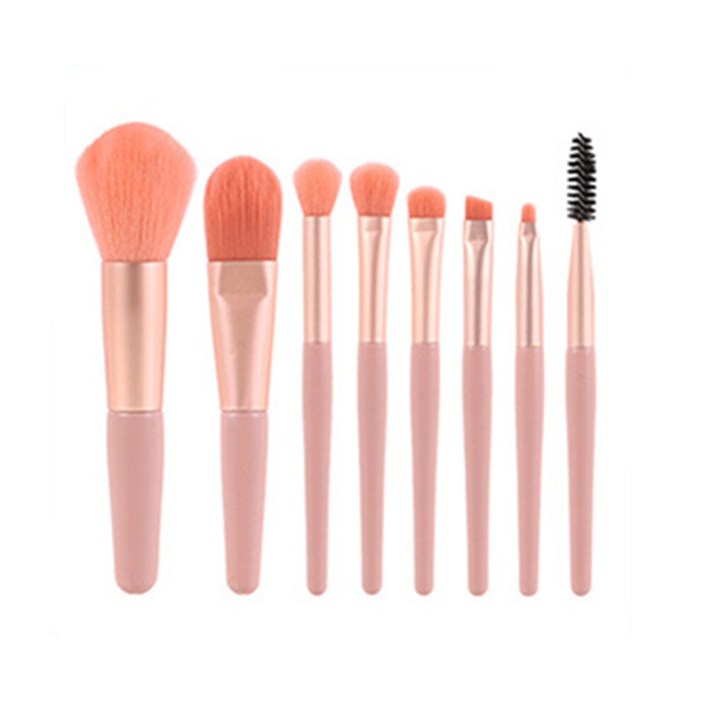 G61 8PCS Makeup Brush Set Eye Shadow Brush Fiber Foundation Brush Beauty Tool Travel Makeup Brush Blending Brushes Set