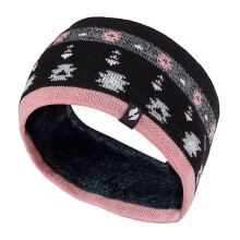 (One Size, Jacquard in schwarzer Koralle) Heat Holders - Heat Holders Damen Thermo Winter Stirnband mit Fleece Innen Stricken