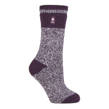 (04-Aug, Pflaume (Sydney)) Heat Holders - Heat Holders - Damen Warm Innen Fleece Thermo Flauschige Socken für Geschenk
