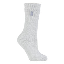 (04-Aug, Silbergrau (Wien)) Heat Holders - Heat Holders - Damen Warm Innen Fleece Thermo Flauschige Socken für Geschenk