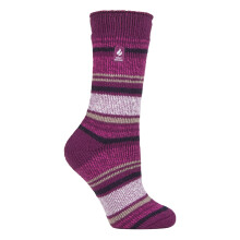 (04-Aug, Tiefes Fuchsia (Barcelona)) Heat Holders - Heat Holders - Damen Warm Innen Fleece Thermo Flauschige Socken für Geschenk