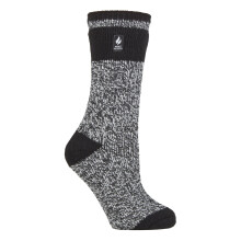 (37-42, Schwarz (Sydney)) Heat Holders - Heat Holders - Damen Warm Innen Fleece Thermo Flauschige Socken für Geschenk