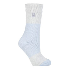 (04-Aug, Puderblau / Silber (Catania)) Heat Holders - Heat Holders - Damen Warm Innen Fleece Thermo Flauschige Socken für Geschenk