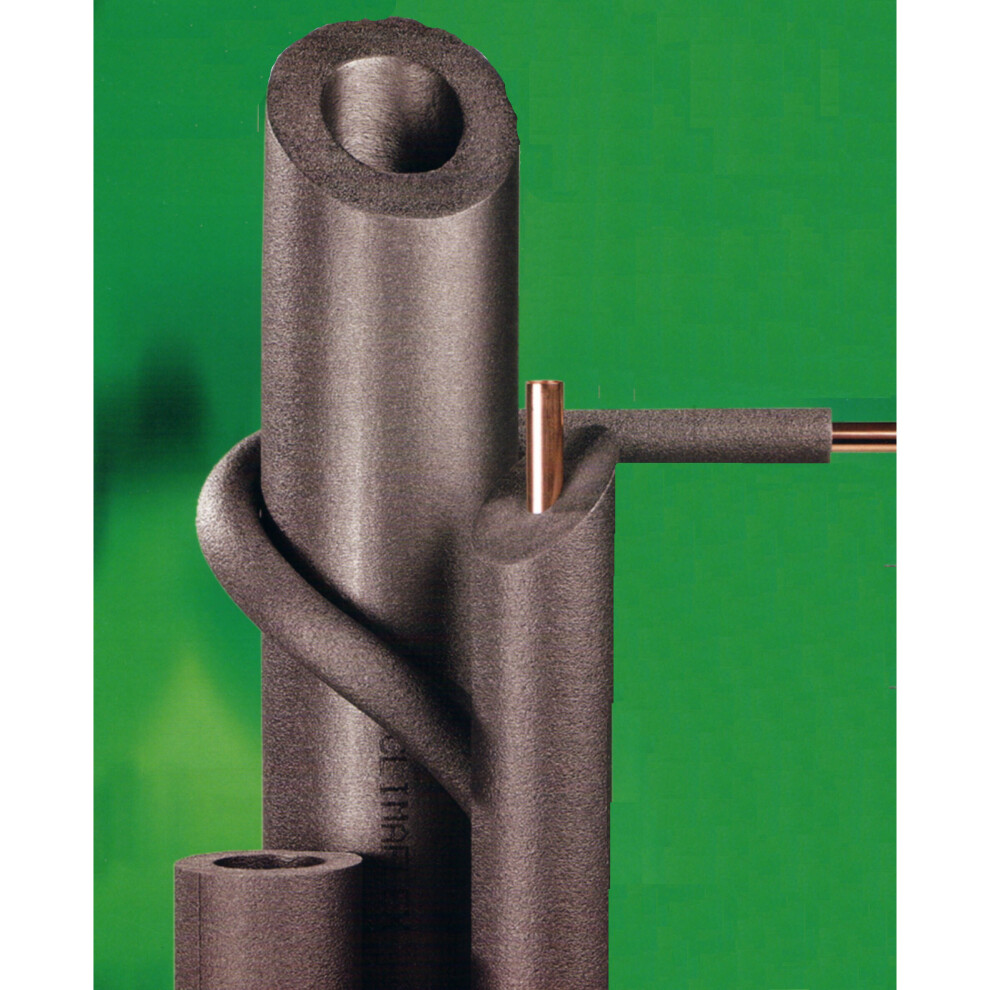 (13mm, 2 Metres) 28mm Pipe Insulation Climaflex Foam Lagging Wrap for copper plastic steel piping