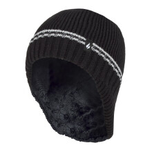 (7-10 Years, Schwarz) Heat Holders - Heat Holders - Jungen Patrol Umsatz Konturierte lange Ohrenklappen Pompon Hut