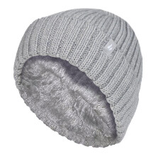 (7-10 Years, Wolkengrau) Heat Holders - Heat Holders - Mädchen Warme Plüsch Mütze mit Pompon | Winter StrickMütze Bommel