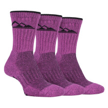 (37-40, SBLS030CER) Storm Bloc - Storm Bloc - 3er Pack Damen Baumwolle Antiblasen Wandersocken Gepolstert