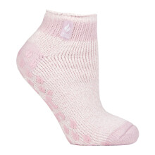 (04-Aug, Staubiges Rosa (Pisa)) Heat Holders - Heat Holders - Damen Kurze Warme Socken | Füßlinge Thermosocken Sneaker mit ABS