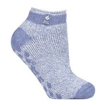 (04-Aug, Denim (Pisa)) Heat Holders - Heat Holders - Damen Kurze Warme Socken | Füßlinge Thermosocken Sneaker mit ABS
