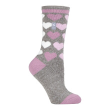 (04-Aug, Grau (Paris)) Heat Holders - Heat Holders Lite - Damen Winter Dünn Bunt Muster Thermosocken für Geschenk