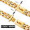 (24") Gold Dog Chain Collar,Strong Metal Chain Collar 4
