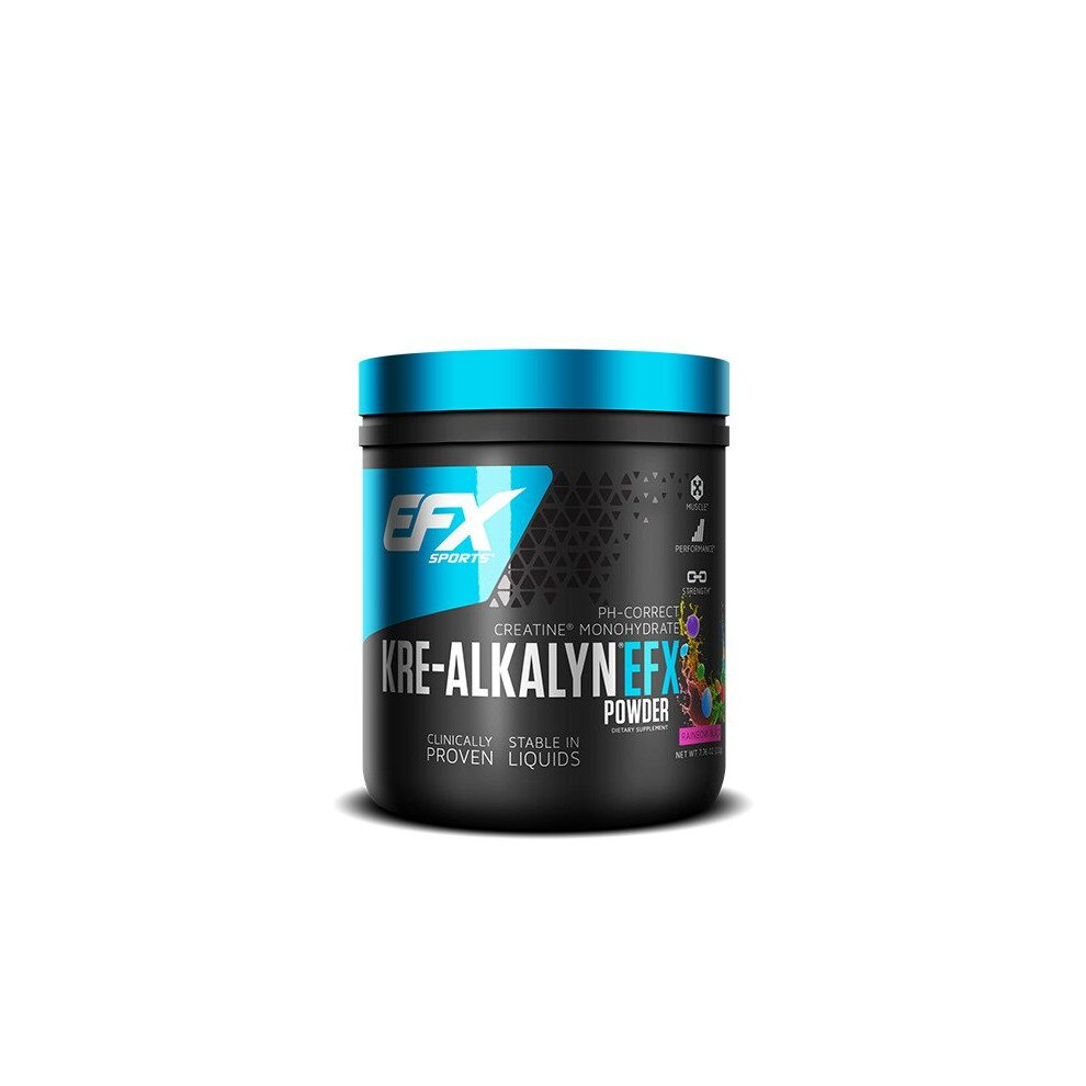 Efx Sports Kre-Alkalyn Efx Powder, Rainbow Blast - 220 Grams