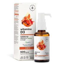 AURA HERBALS Witamina D3 4000 IU w MCT - 50ml, Quali-D z lanoliny, dawkowanie dzięki aplikatorowi, clean label