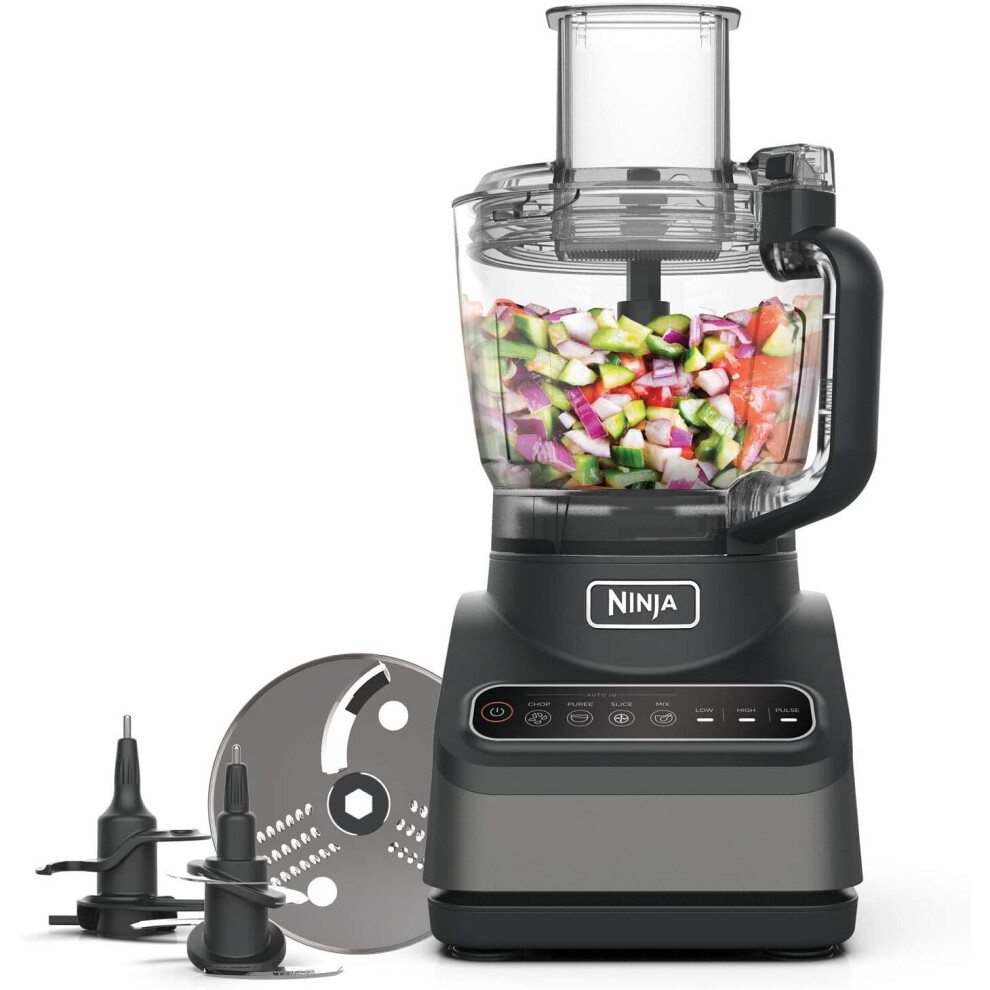 Ninja 850W, 2.1L Bowl, Silver Food Processor with Auto-iQ