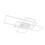 Living And Home (Cool White) Modern Rectangle LED Chandelier Ceiling Light 4