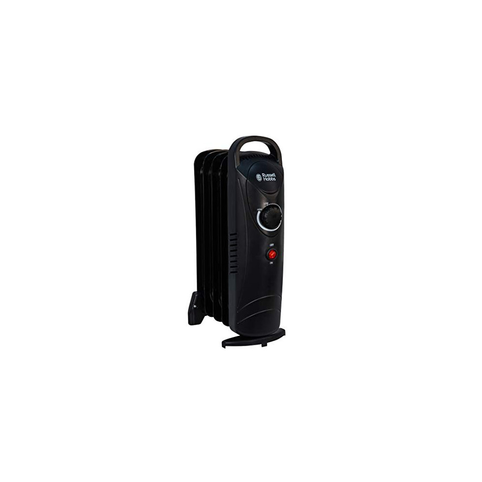 Russell Hobbs 5 Fin Oil Filled Radiator - Small Compact Electric Porta