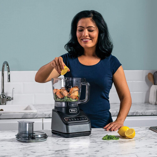 Ninja Ninja 850W, 2.1L Bowl, Silver Food Processor with Auto-iQ 2