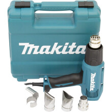 Makita HG5030K Robust 1600 W Varmluftpistol + Tilbehør 240 V Bæreveske
