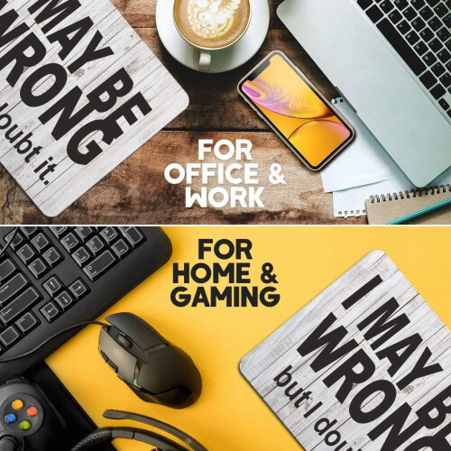 Sarcastic Funny Wrong Mouse Mat Pad - Office Secret Santa Gift Computer #13238 2