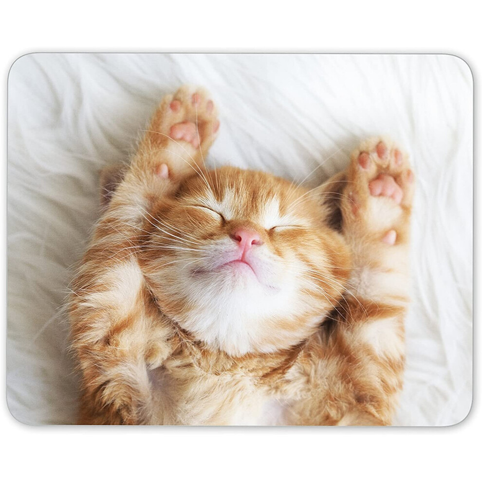 Cute Kitten Mouse Mat Pad - Ginger Cat Mum Sister Daughter Computer #13113 7625890371103