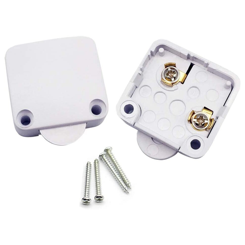 Fujie Cupboard Door Switch White Surface Push To Break Door Light Switch 2A 250V Cabinet Door Light Control Switch Light Door... 731717537533