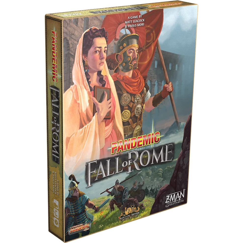 Z-Man Games |Pandemic Fall of Rome Board Game | Ages 8+ | For 1 to 5 Players | Average Playtime 45-60 Minutes