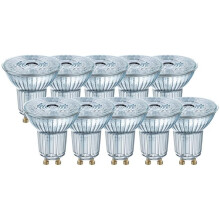 OSRAM LED Base PAR16 / LED-Reflectorlamp with GU10-base / not dimmable / replacement for 50 Watt / 36 beam angle/ cool white -...