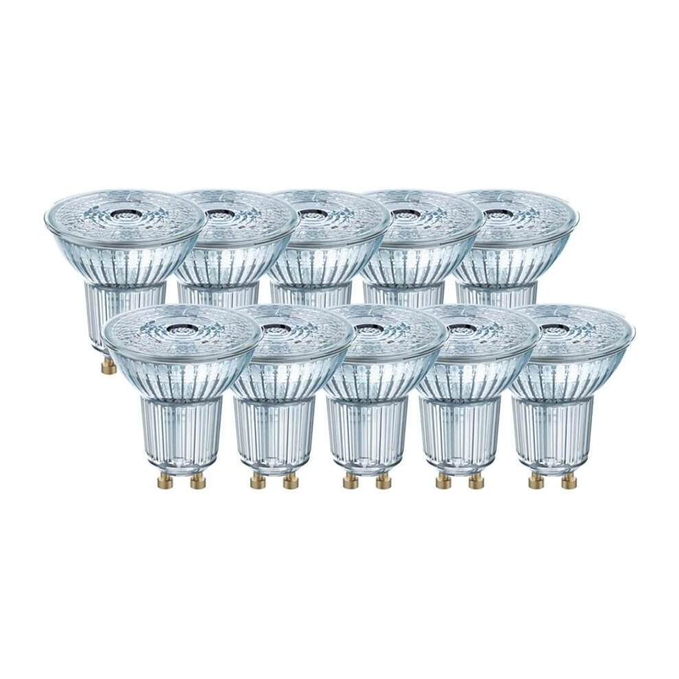 OSRAM LED Base PAR16 / LED-Reflectorlamp with GU10-base / not dimmable / replacement for 50 Watt / 36 beam angle/ cool white -...