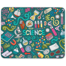 Science Theme Mouse Mat Pad Biology Physics Chemistry Gift Computer Gift #8169