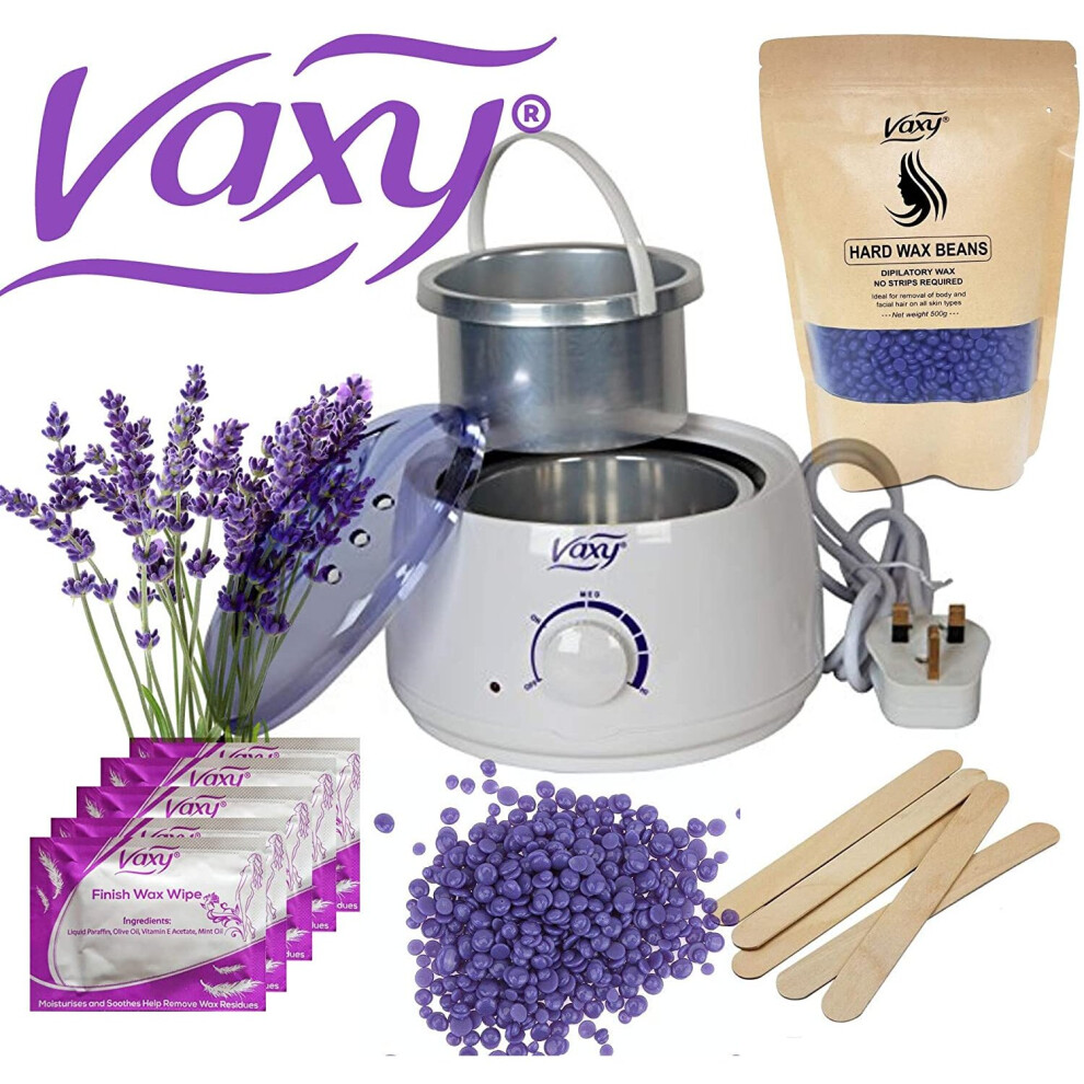 Visit-The-Vaxy-Store Wax Warmer, Hair Removal Waxing Kit, Electric Pot Heater Melts With Accessories. Painless Rapid Waxing Of Face, Body, Bikini...