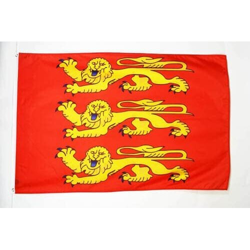 Premium Vector | Waving flag of normandy is a region of france on white