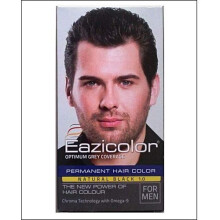 Eazicolor Permanent Hair Colour Natural Black 1.0 – 35ml for Men, Long-Lasting Natural Look