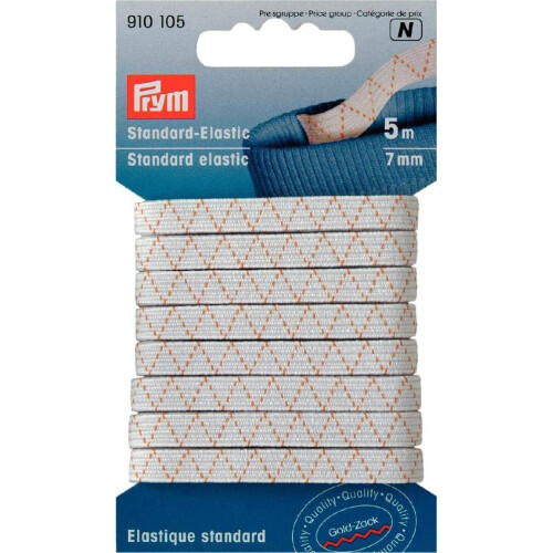 Prym Prym Standard-Elastic 7 mm White