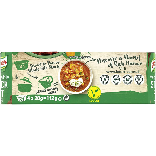 Knorr Knorr Vegetable Stock Pot, 4 x 28 g 1